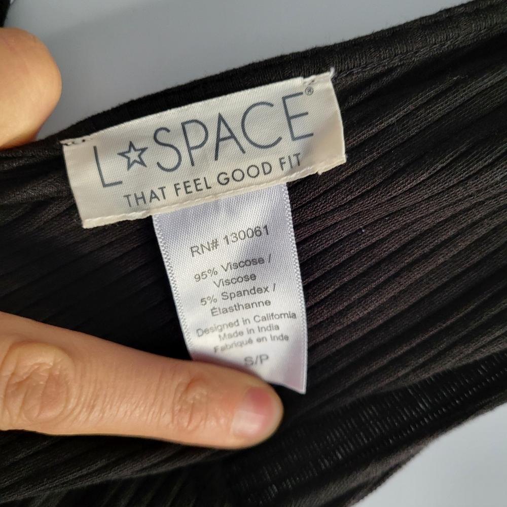 L*Space V Neck Black Jumpsuit size Small - Picture 4 of 4